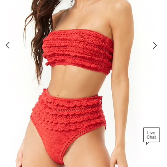 crochet bikini top forever 21